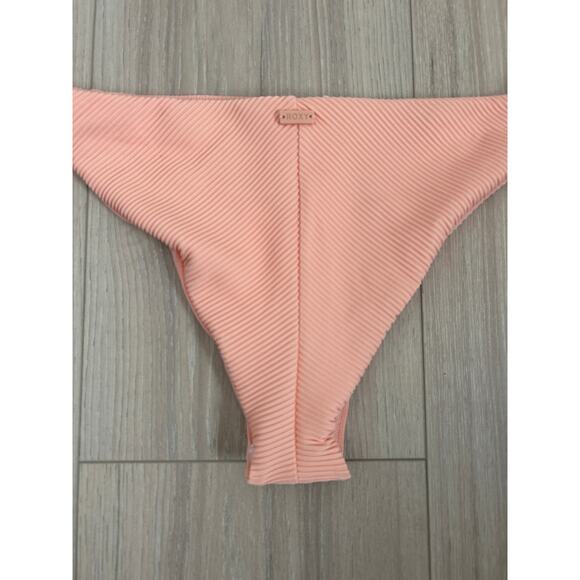 ROXY Rib Roxy Love The Goofy Bikini Bottom Salmon - Large - NWT - Picture 5 of 9